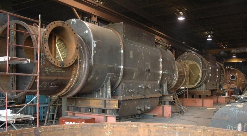 Shell and tube condenser in fabrication shell and tube condenser, shell and tube heat exchanger, condenser, heat exchanger