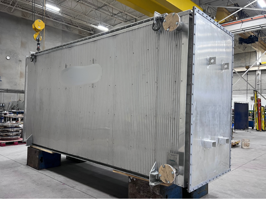 Untitled design Customer-designed heat exchanger fabricated by Alps Welding with flanged connections